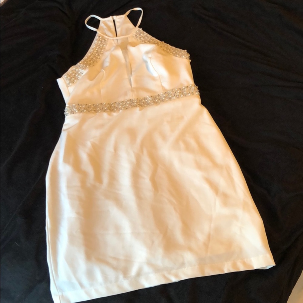 White cocktail dress